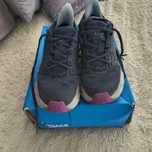Hoka Women's Anacapa Breeze Sneakers in Blue and Pink